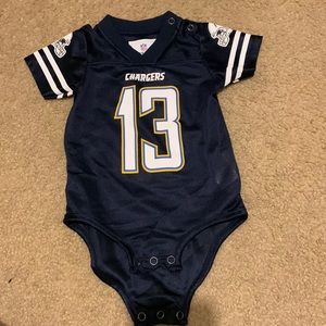 Chargers 13 baby onesie